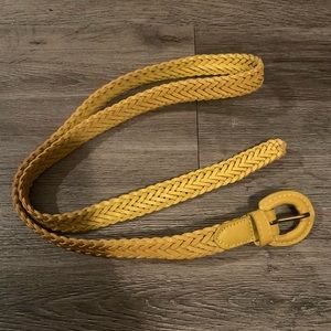 Mustard yellow laced belt size S/M